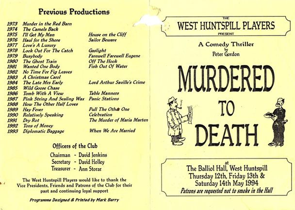 murdered to death May 1994 programme p1