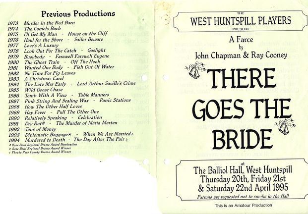 there goes the bride april 1995 programme p1